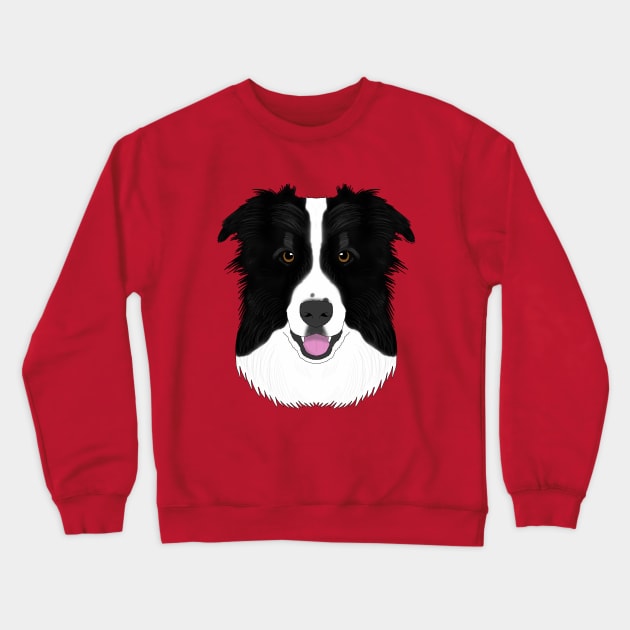 Border Collie Crewneck Sweatshirt by childofthecorn